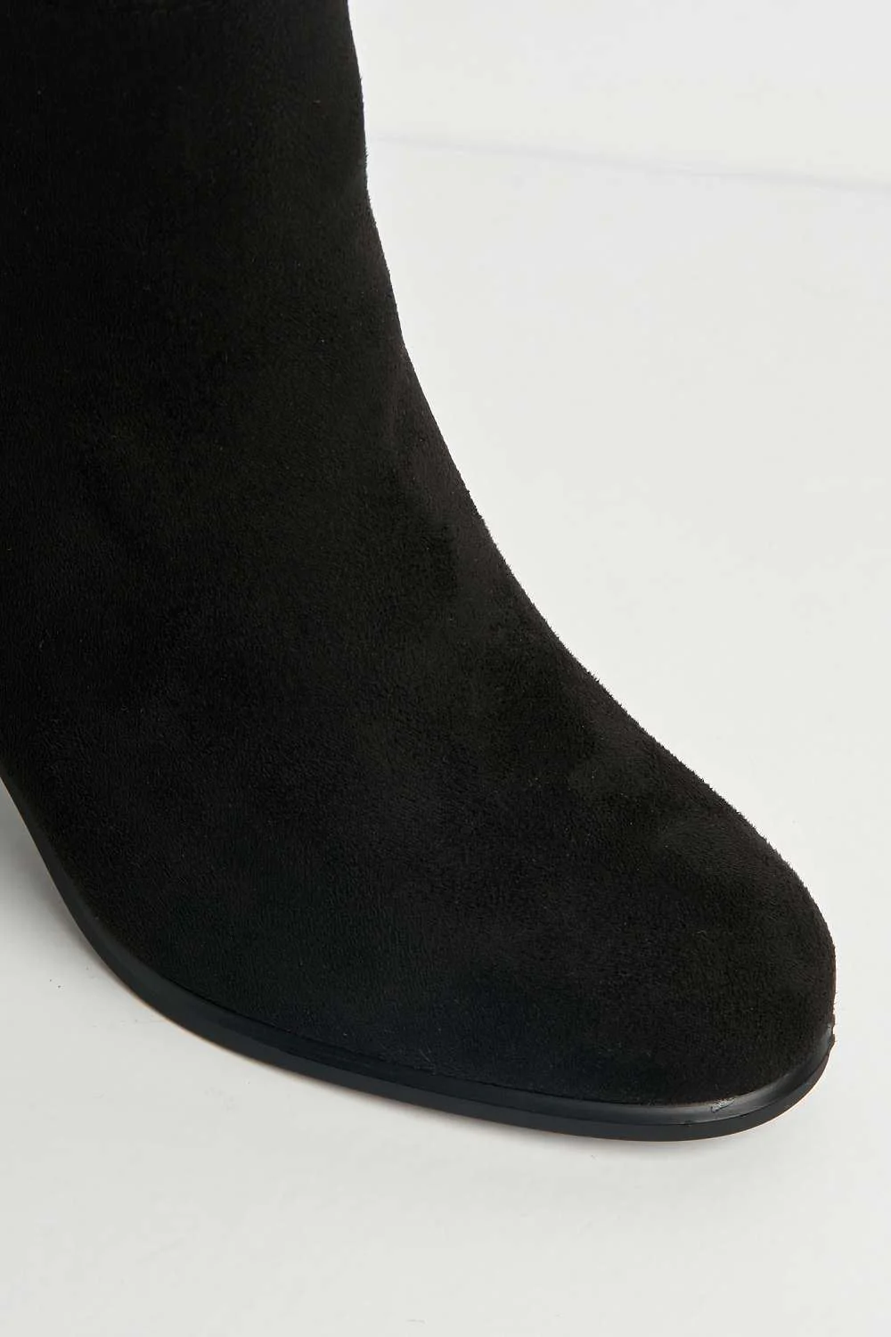 Airika Wide Fit Block Heel Ankle Boots in Black Suede - Image 6