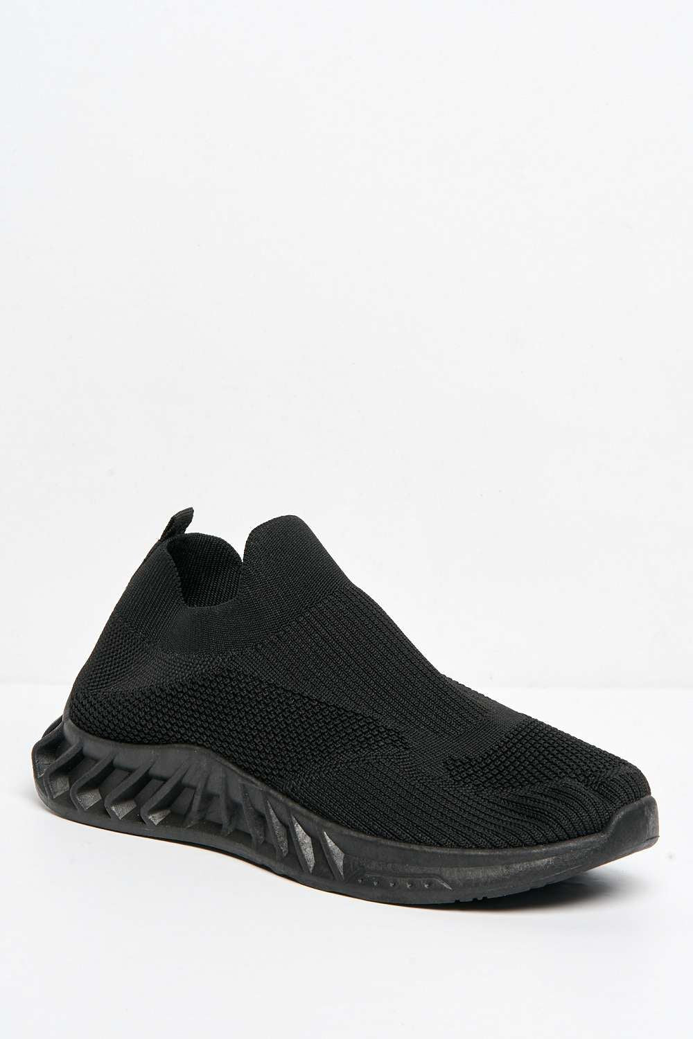 Alison Slip On Trainers in Black - Image 4