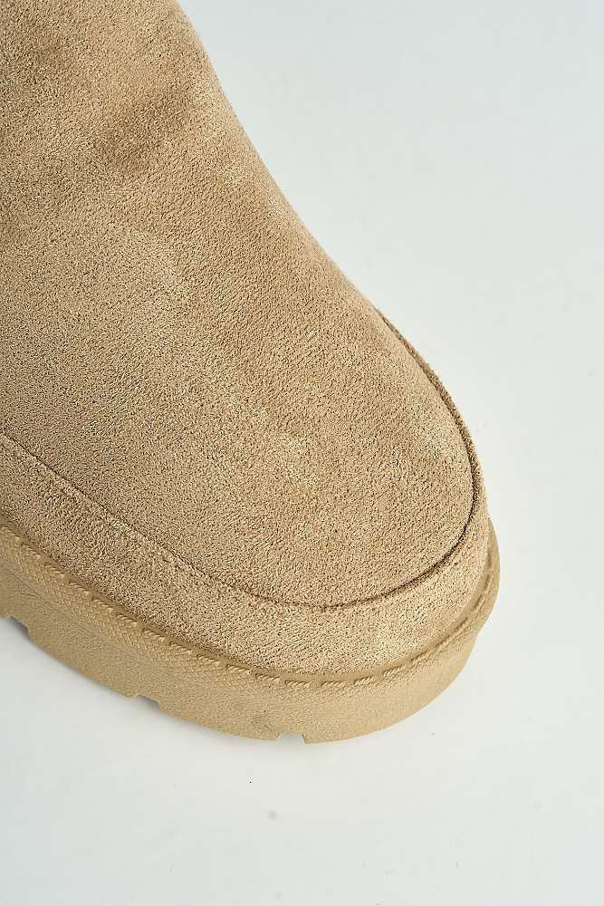 Amybeth Embroidered Velcro Back Strap Slippers in Sand - Image 5