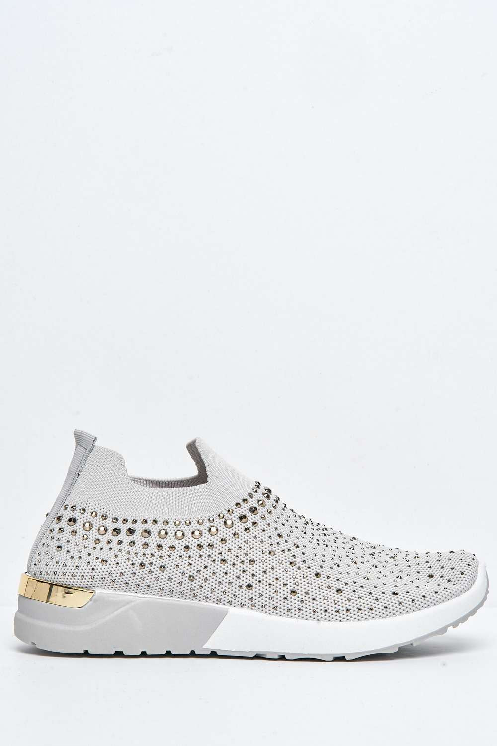 Ari Slip On Trainer in Grey - Image 5
