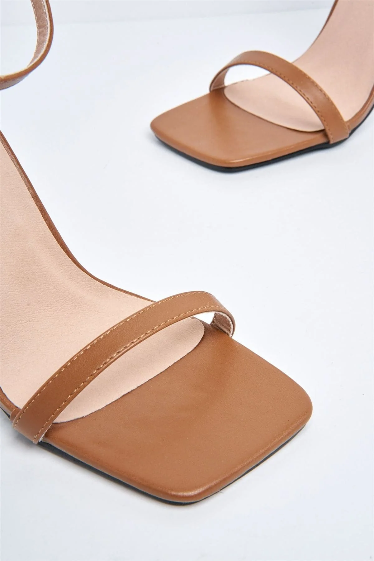 Aveena Ankle Strap Heels in Chocolate - Image 5