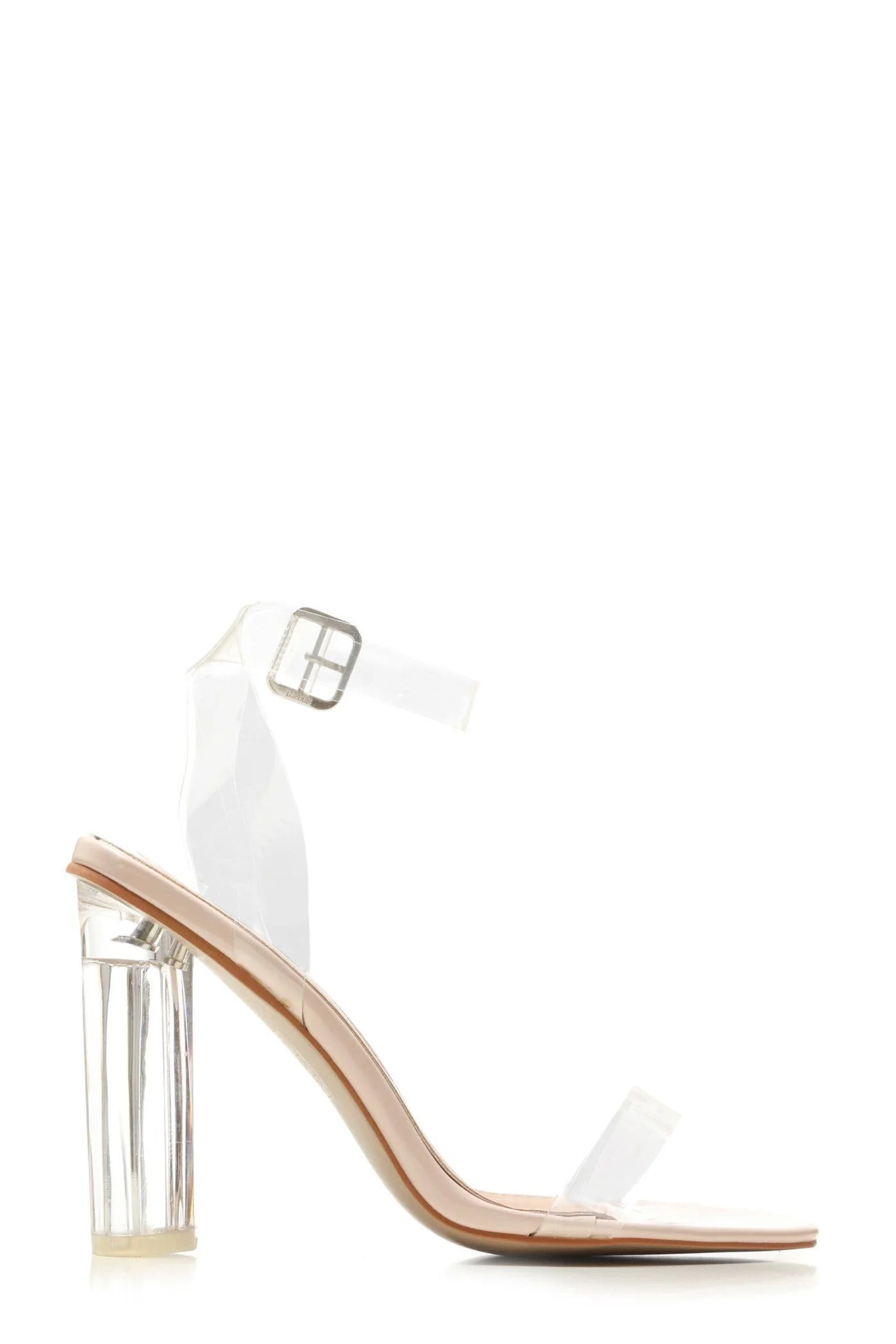 Gotta Clear Idea Block Heel Clear Strap Sandal in Clear - Image 4