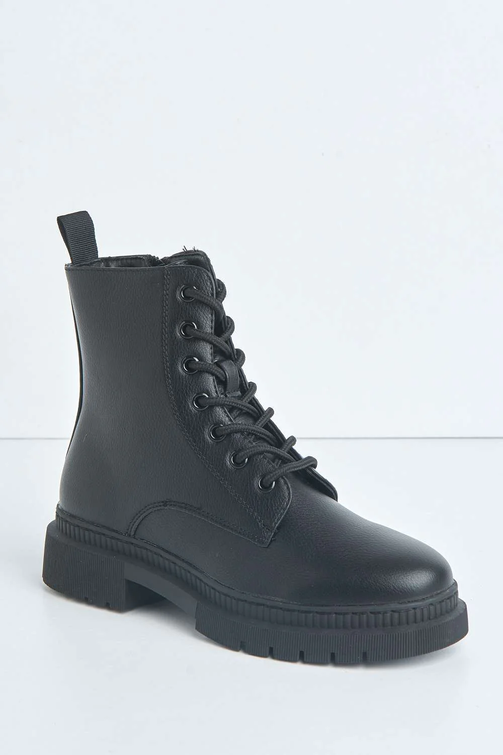 Challinor Lace-up Ankle Boot in Black Matt - Image 4