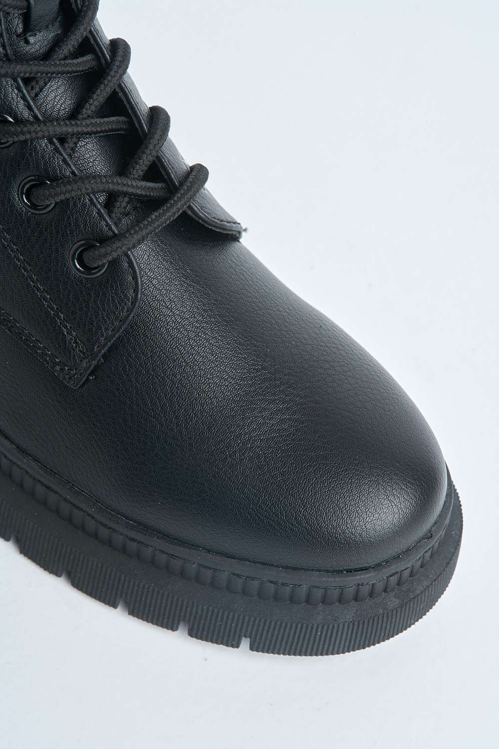 Challinor Lace-up Ankle Boot in Black Matt - Image 6