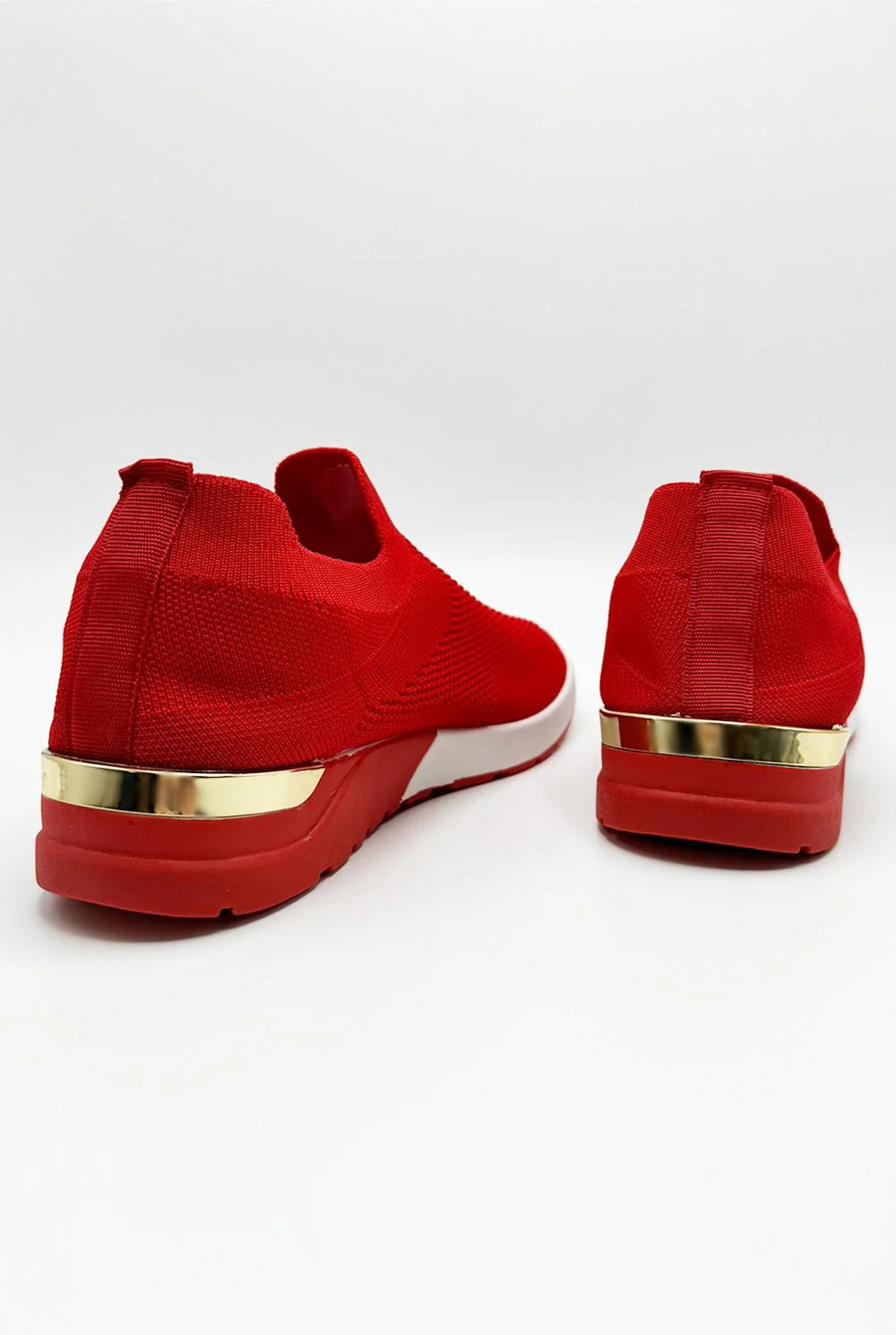 Chelsey Slip On Trainers in Red - Image 4