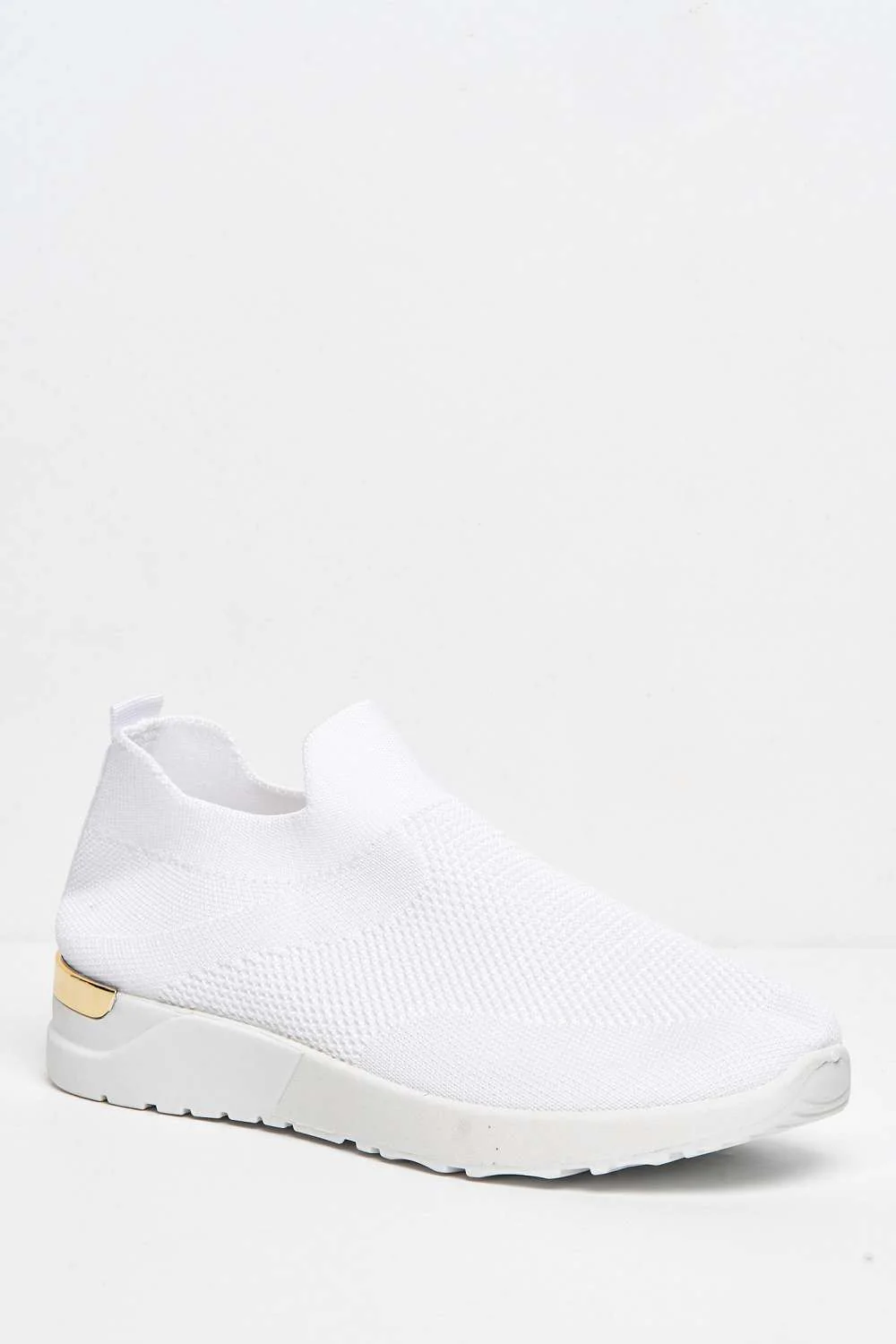Chelsey Slip On Trainers in White - Image 4