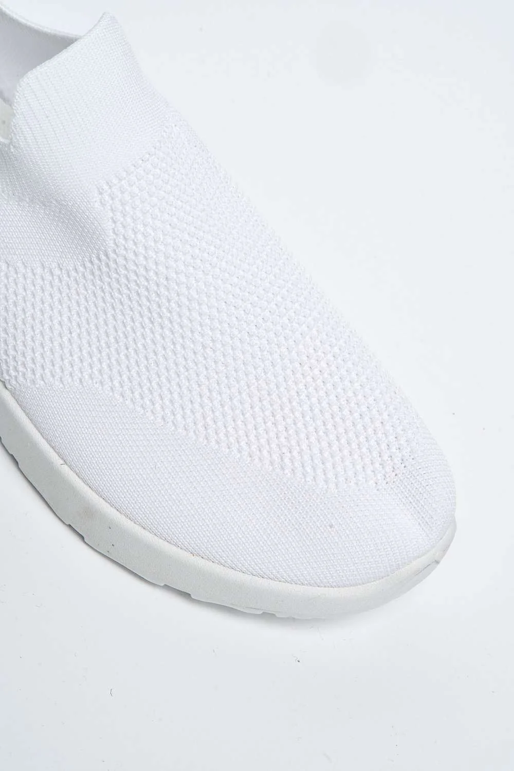Chelsey Slip On Trainers in White - Image 6