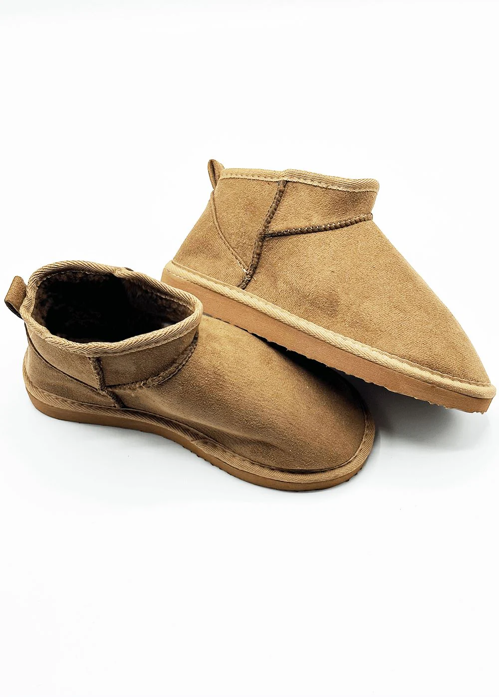 Cinthia Comfy Soft Fabric Ankle Boots in Tan - Image 2