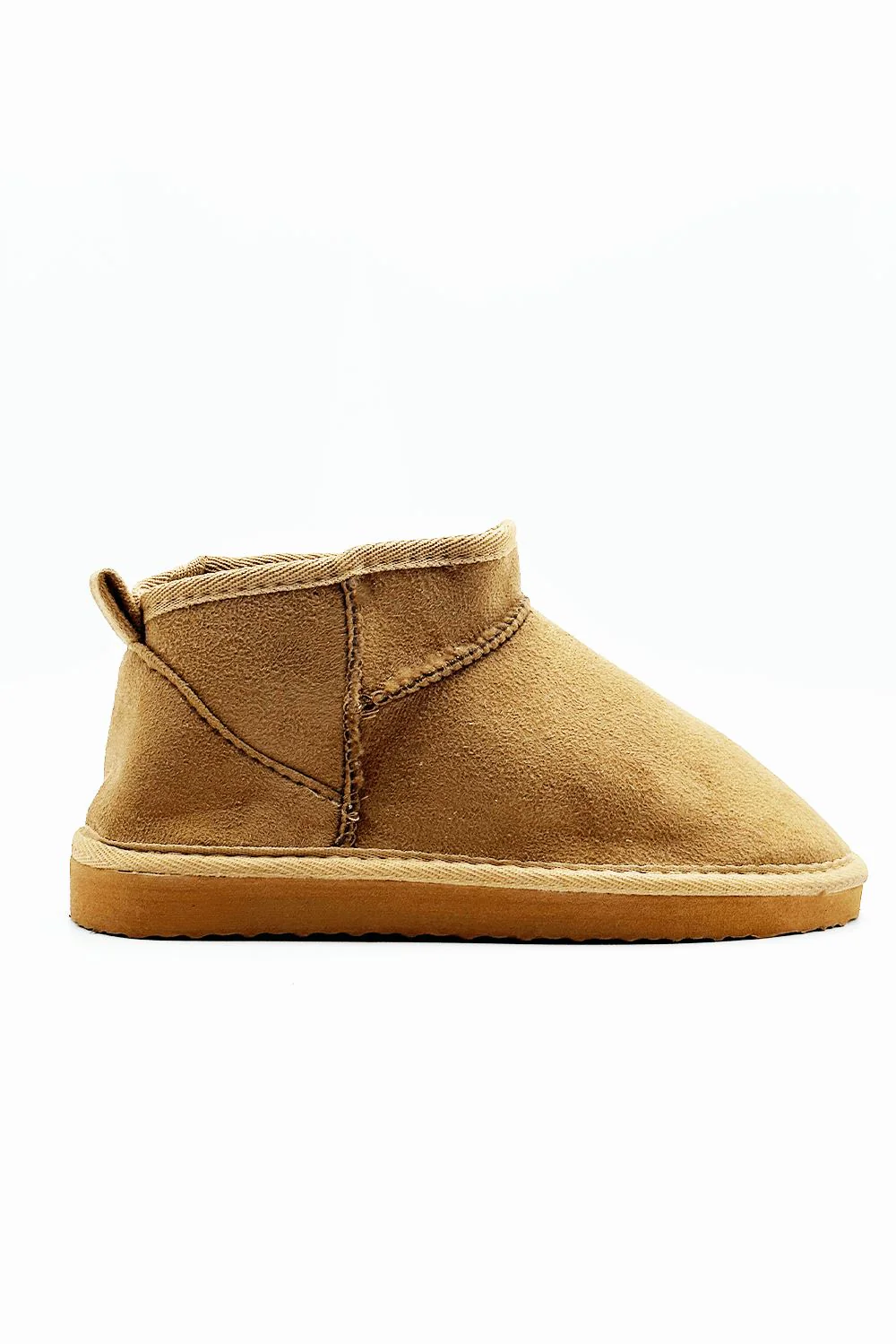 Cinthia Comfy Soft Fabric Ankle Boots in Tan - Image 3