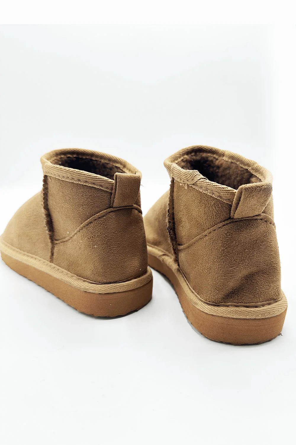 Cinthia Comfy Soft Fabric Ankle Boots in Tan - Image 4