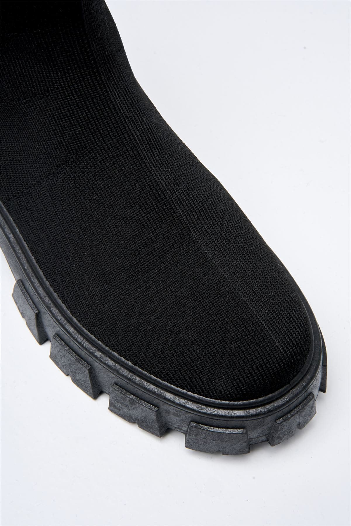 Enid Chunky Sock Boot in Black - Image 7