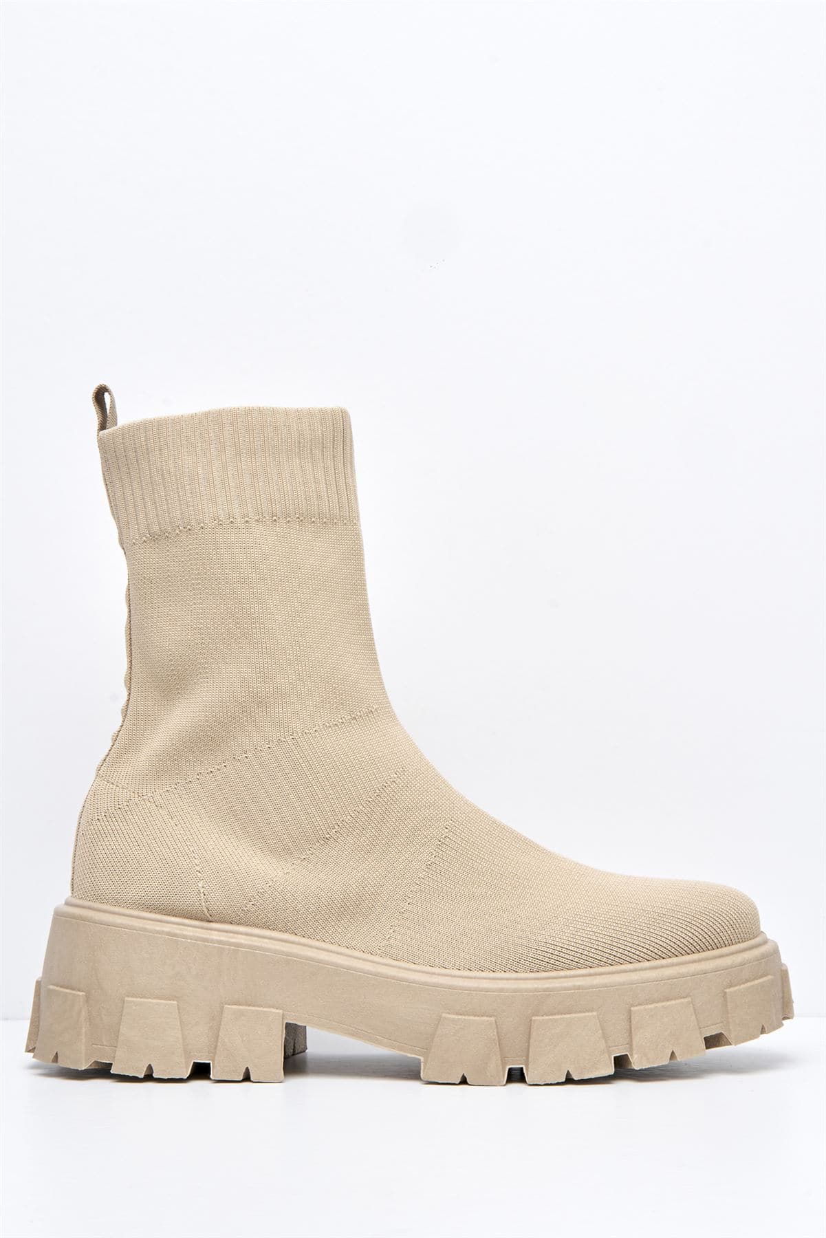 Enid Chunky Sock Boot in Mocha - Image 5