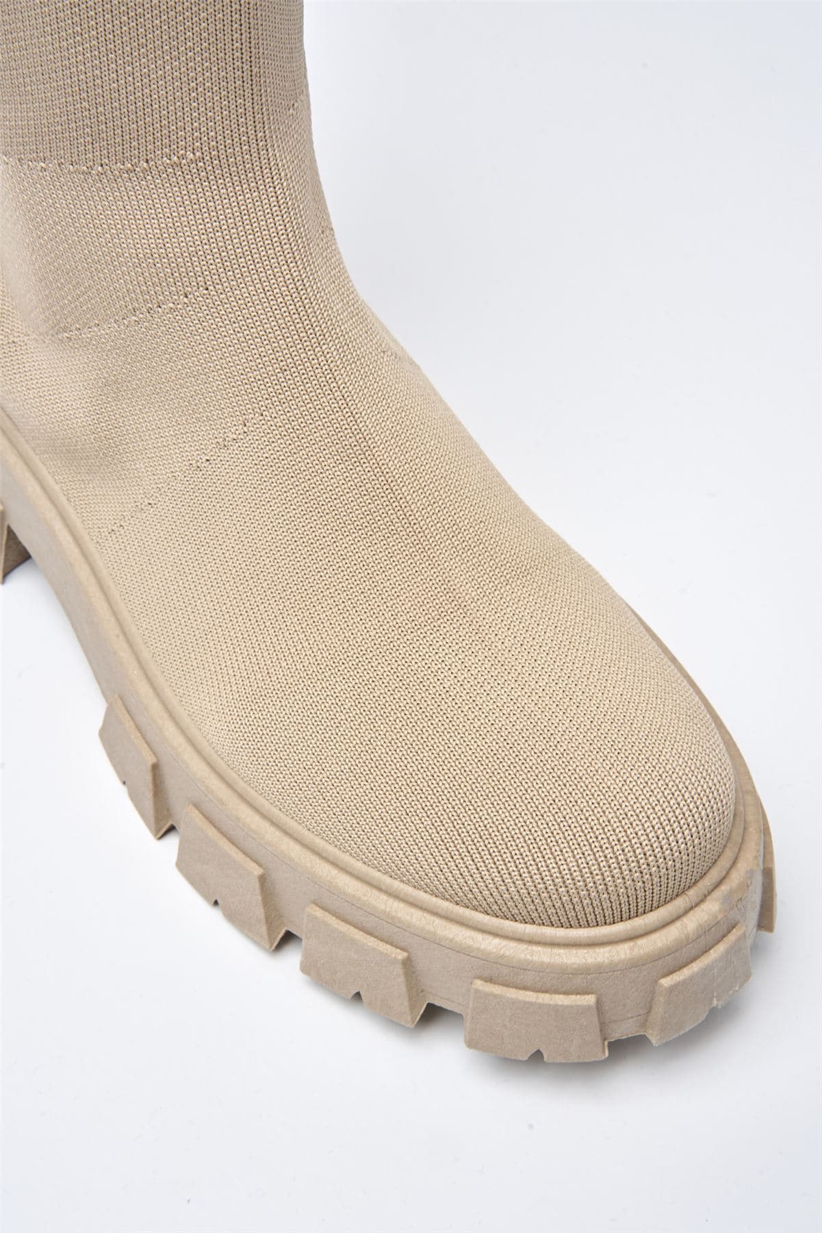 Enid Chunky Sock Boot in Mocha - Image 6