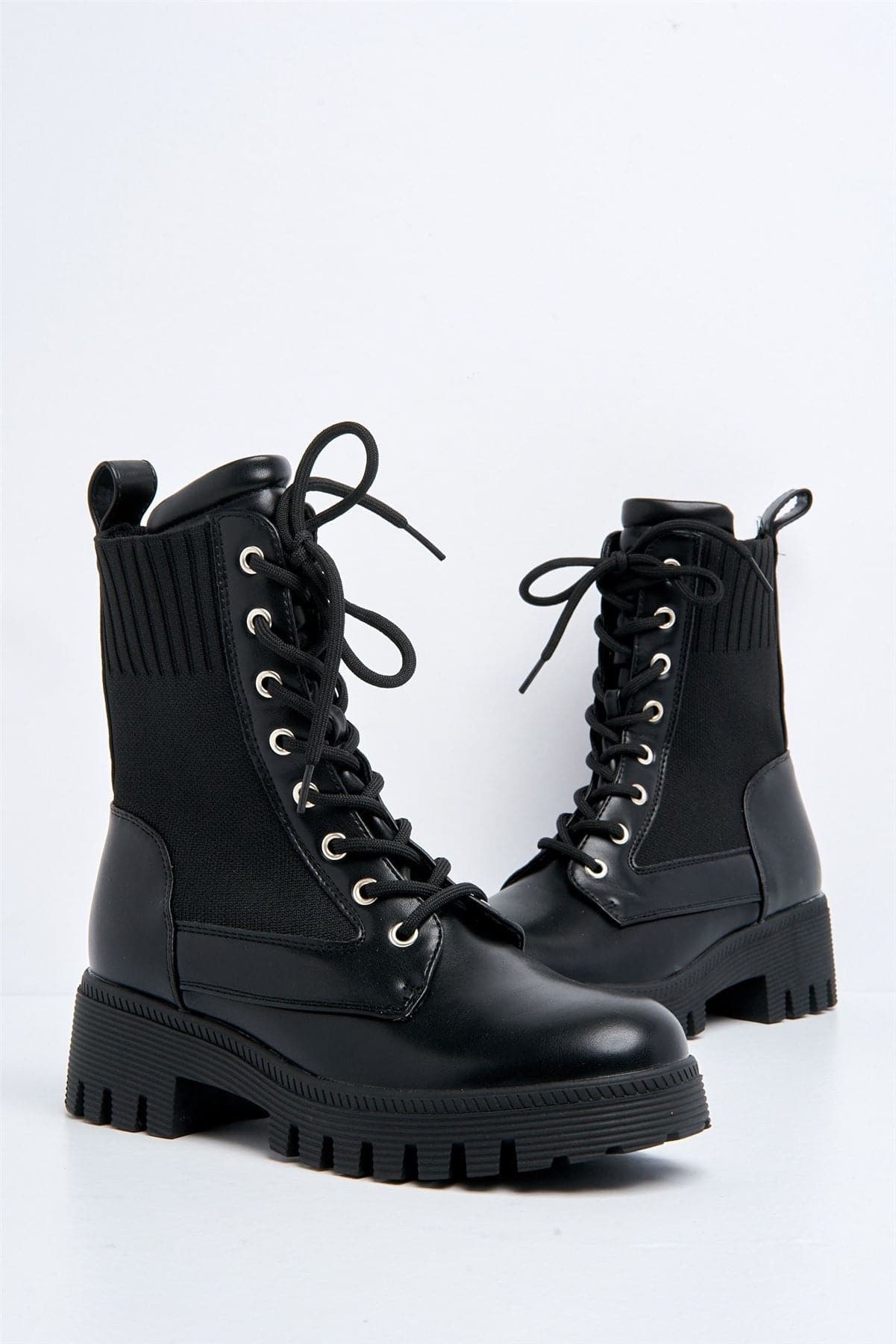 Frankii Lace-up Ankle Boot in Black - Image 4