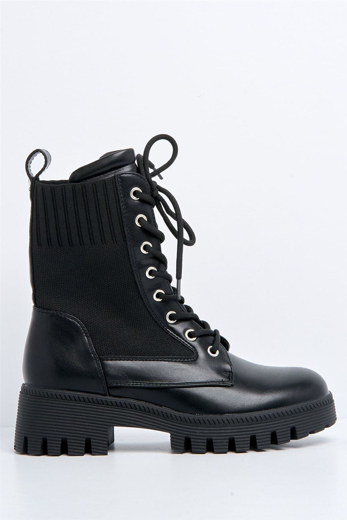 Frankii Lace-up Ankle Boot in Black - Image 5