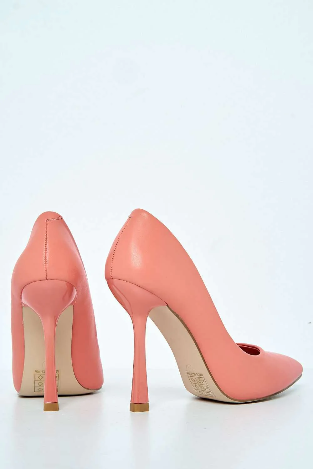 Gina Spool Heel Court Shoes in Pink Matt - Image 7