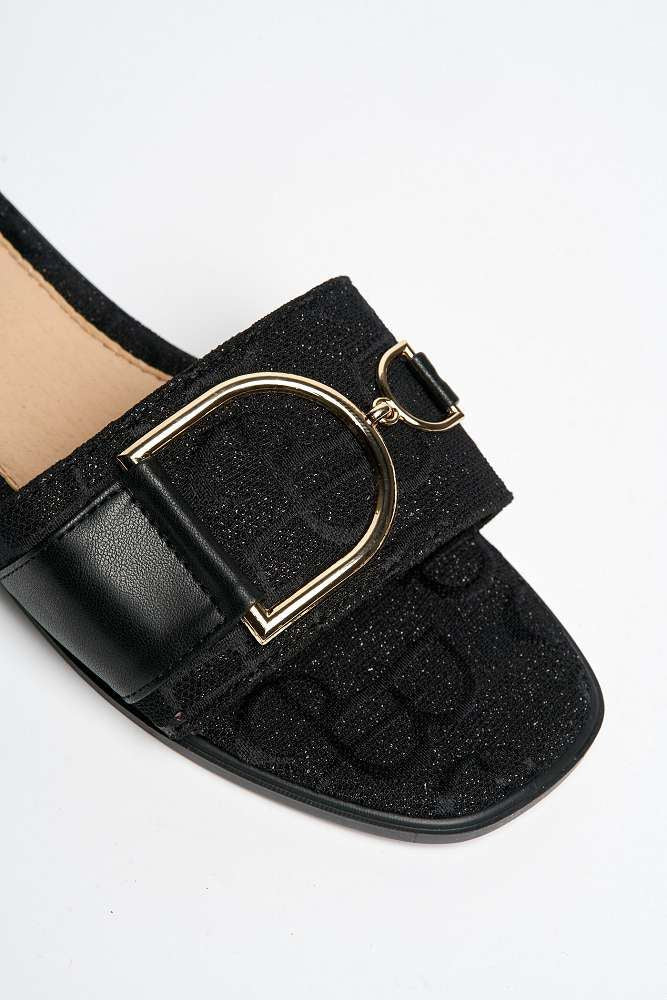 Harpey D-Link Flat Sliders in Black - Image 6