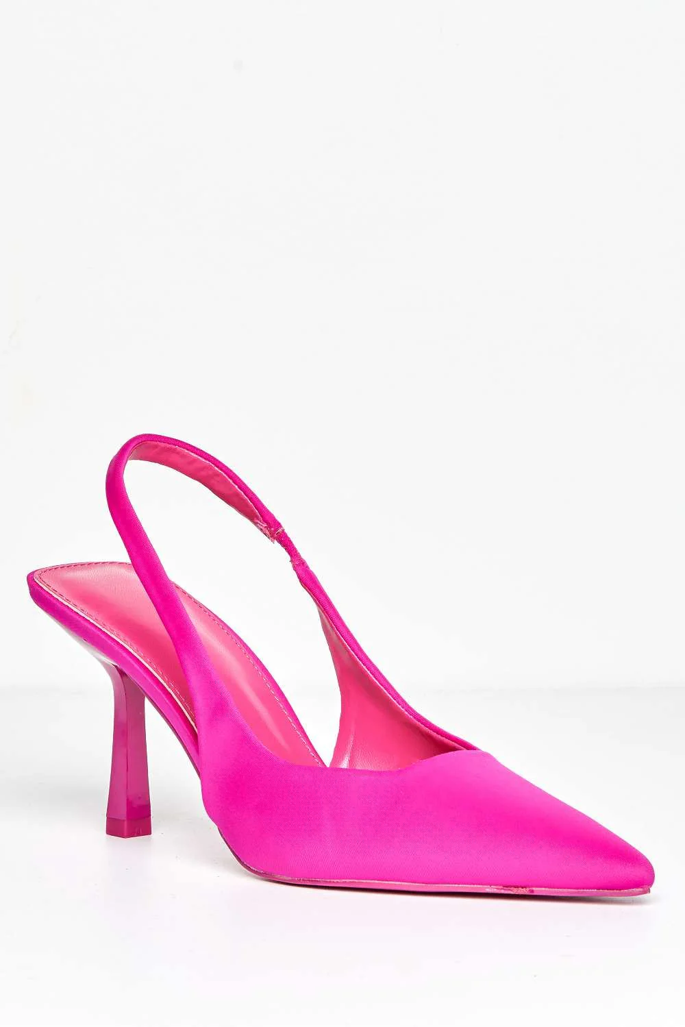 June Pointed Toe Sling Back Court Shoes in Purple - Image 4