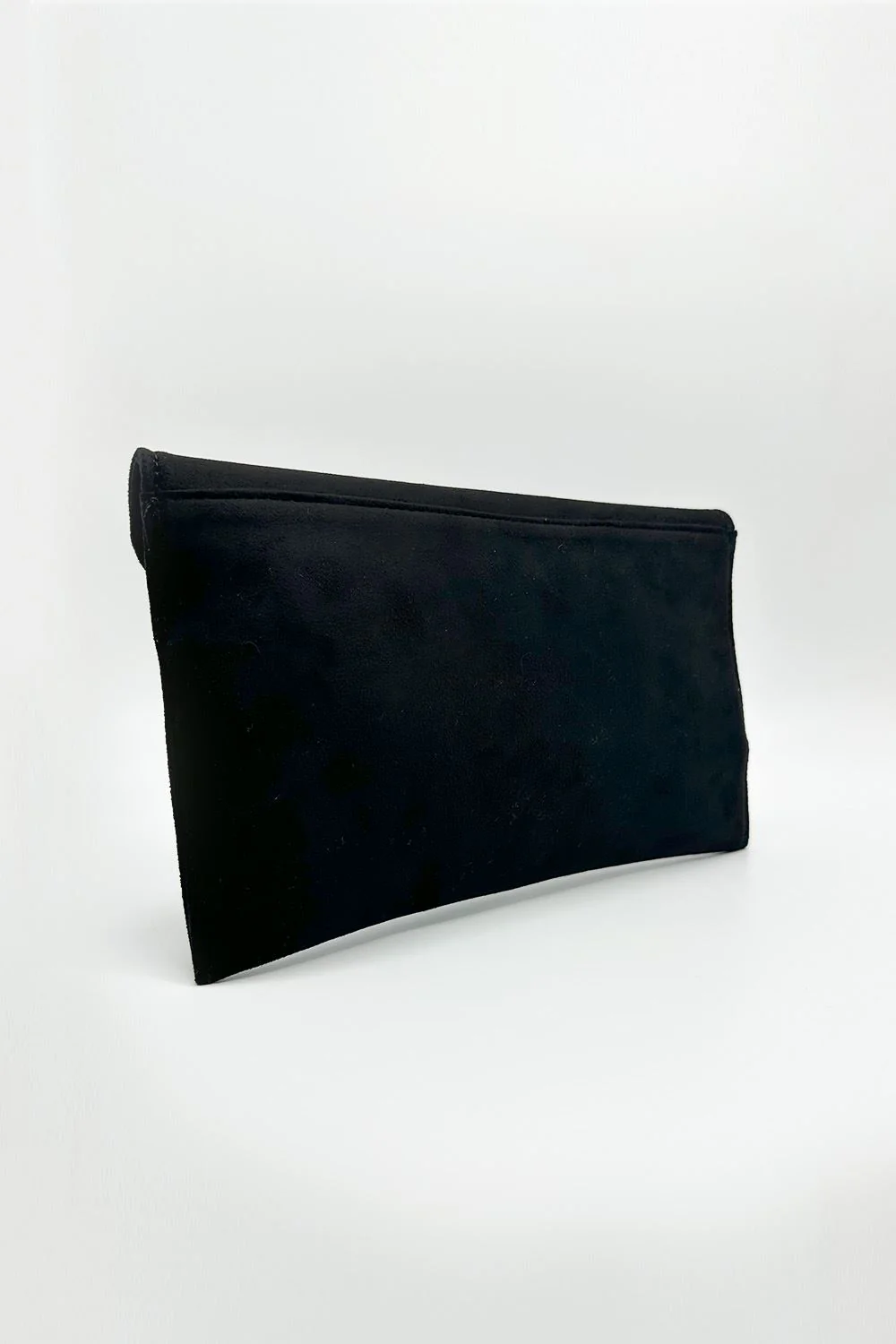 Leego Diamante Bow Detail Envelope Bag in Black - Image 3