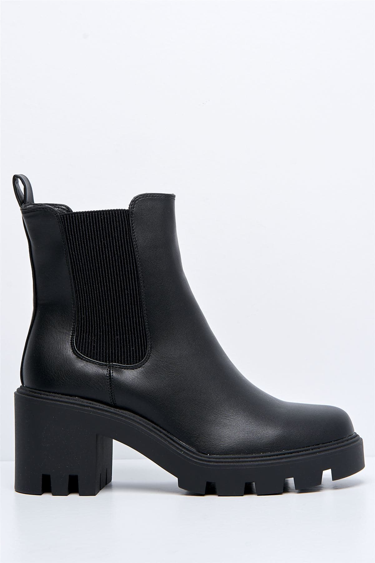 Lexi Slip-On Ankle Boot in Black Matte - Image 5