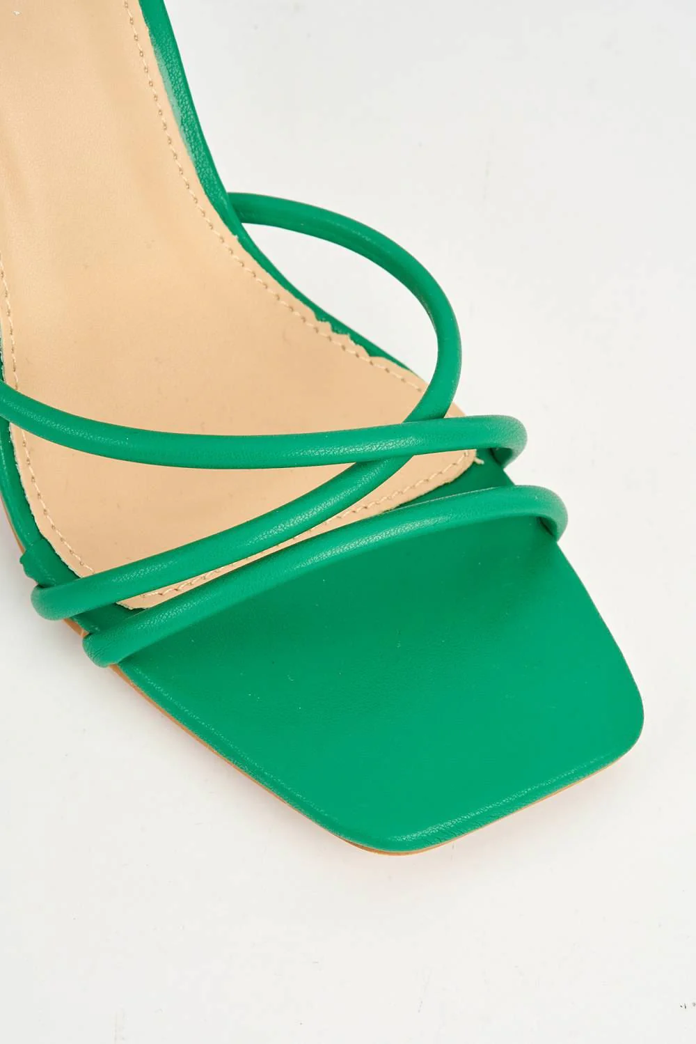 Libra Strappy Heeled Sandal in Green - Image 6