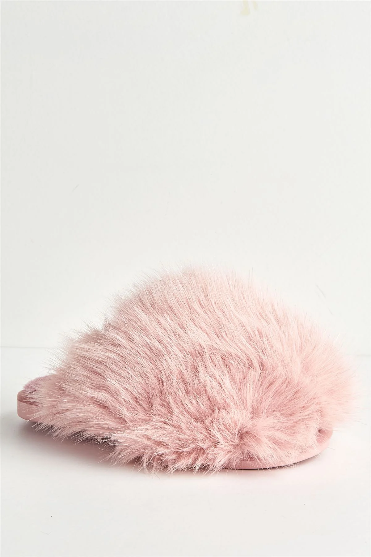 Lila Glitter Fluffy Slipper in Pink - Image 3