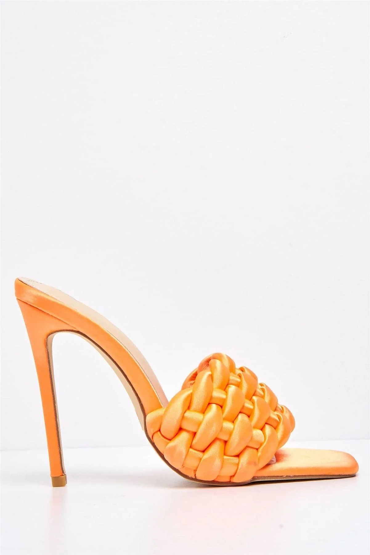 Lucca Plaited Band Square-toe Mule in Orange - Image 4