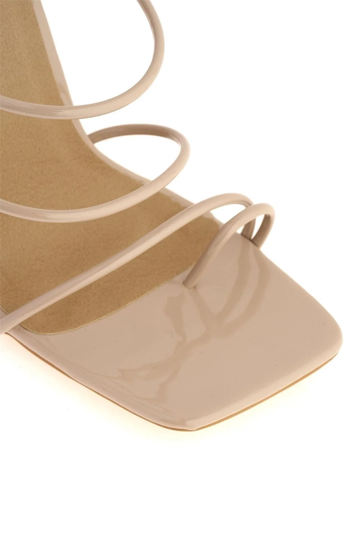 Miracles Toe Ring Strappy Mule in Nude - Image 6