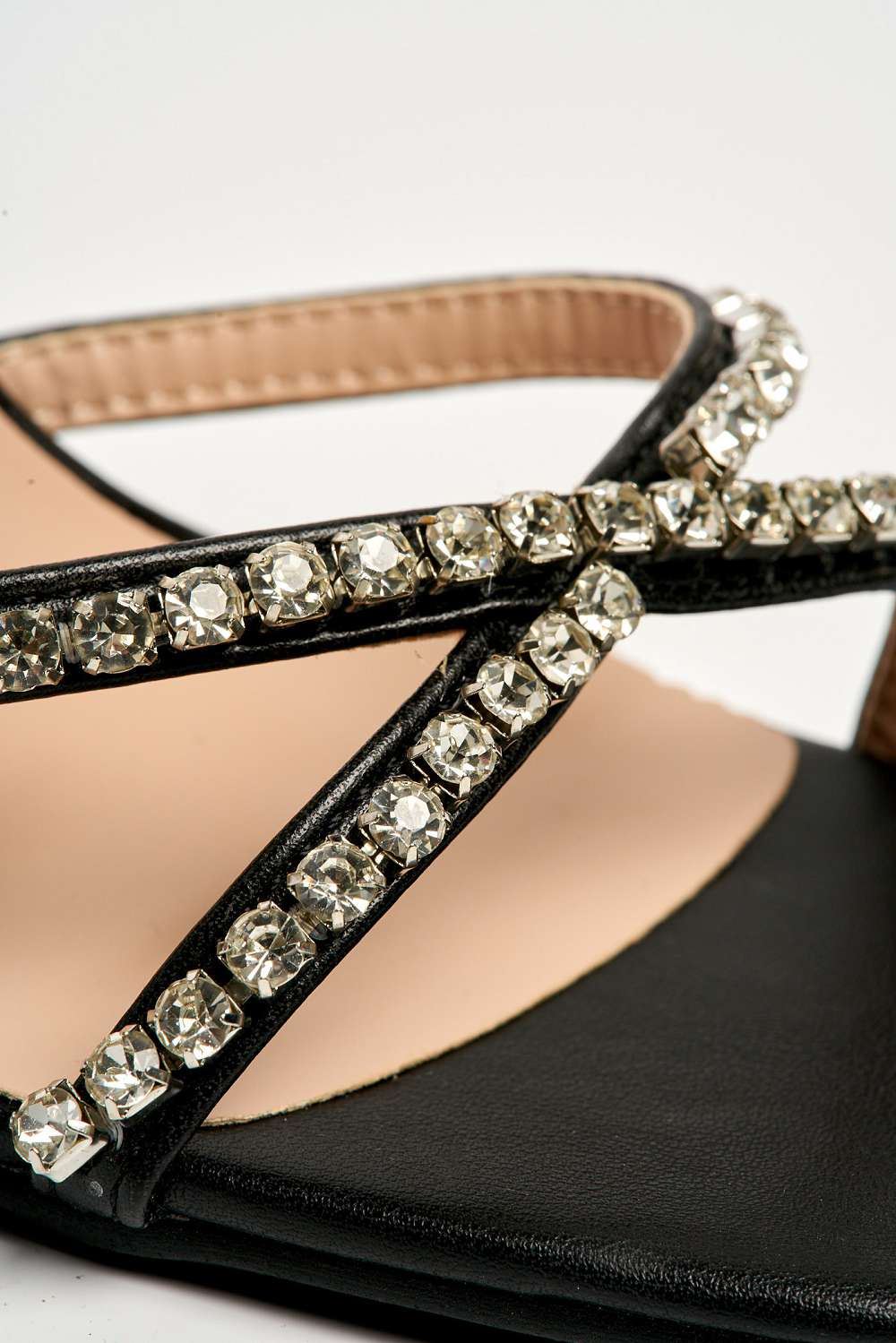 Monsoon Diamante Heel & Anklestrap Sandal in Black - Image 6