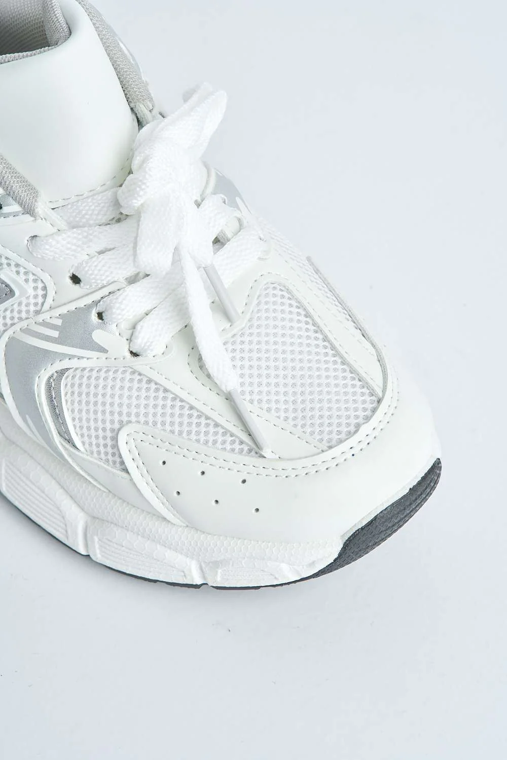 Nina Patterned Chunky Sole Trainers in White - Image 6