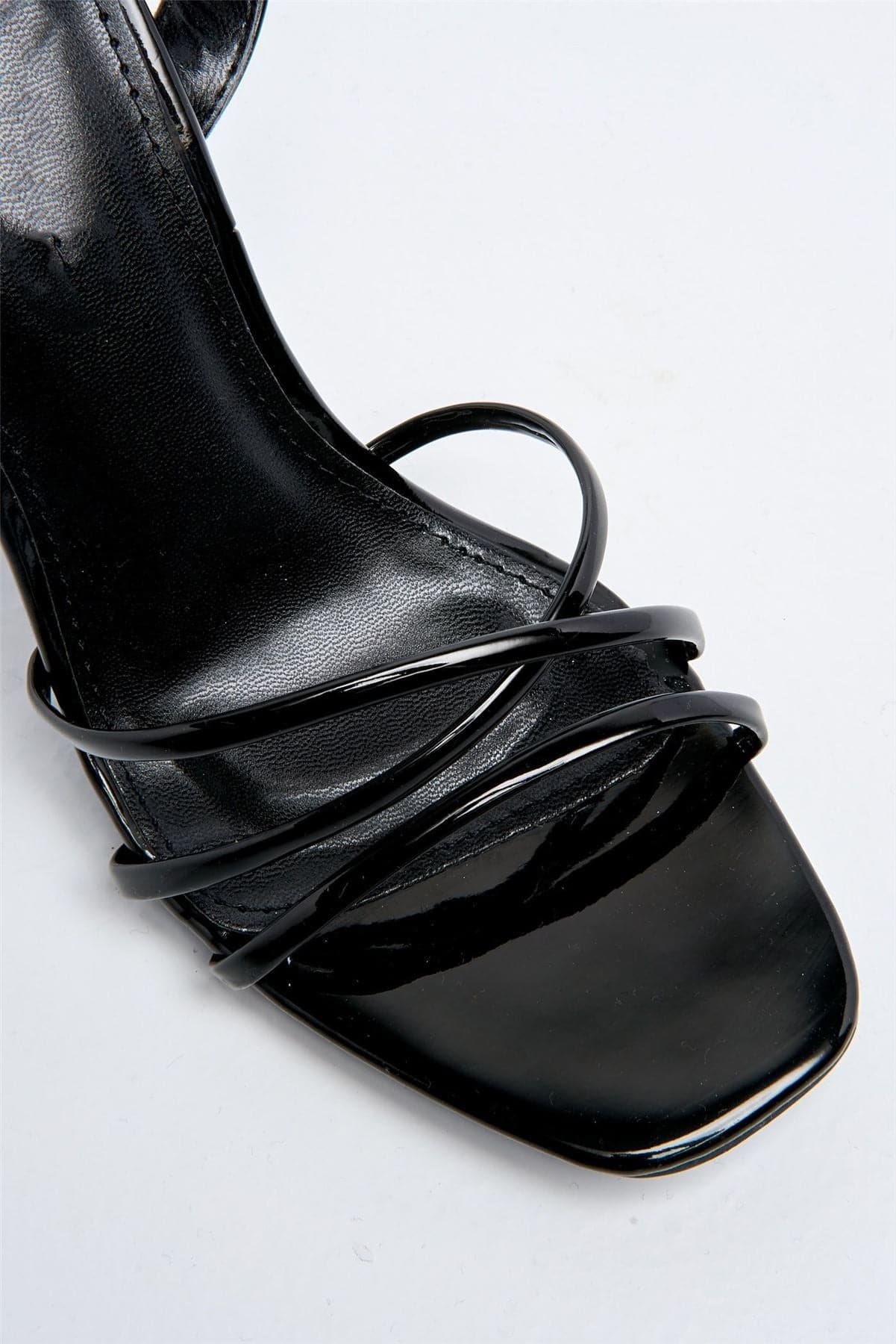 Rahel Lace-up Heels in Black Patent - Image 6