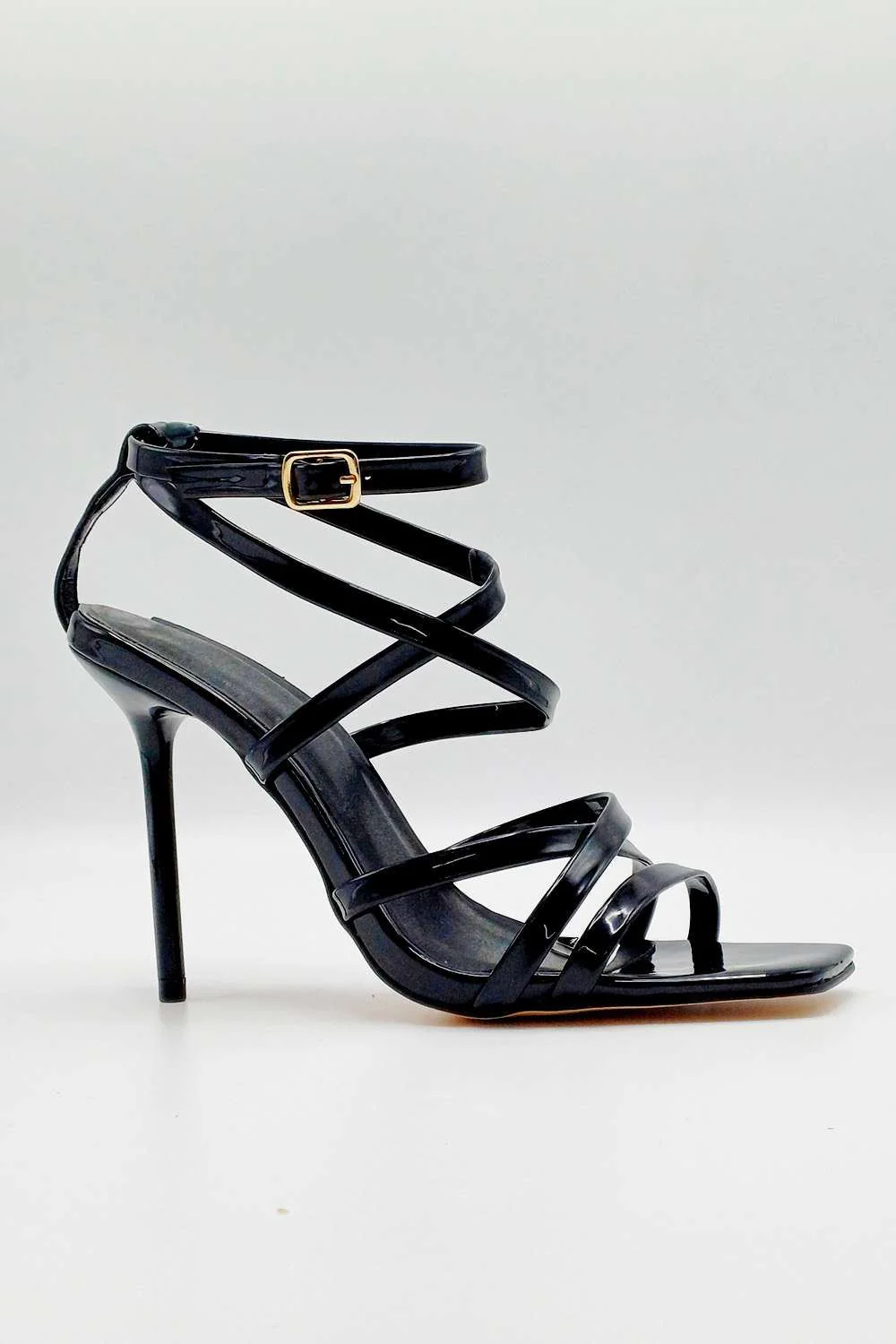 Reeba Strappy High Heel Sandals in Black - Image 2