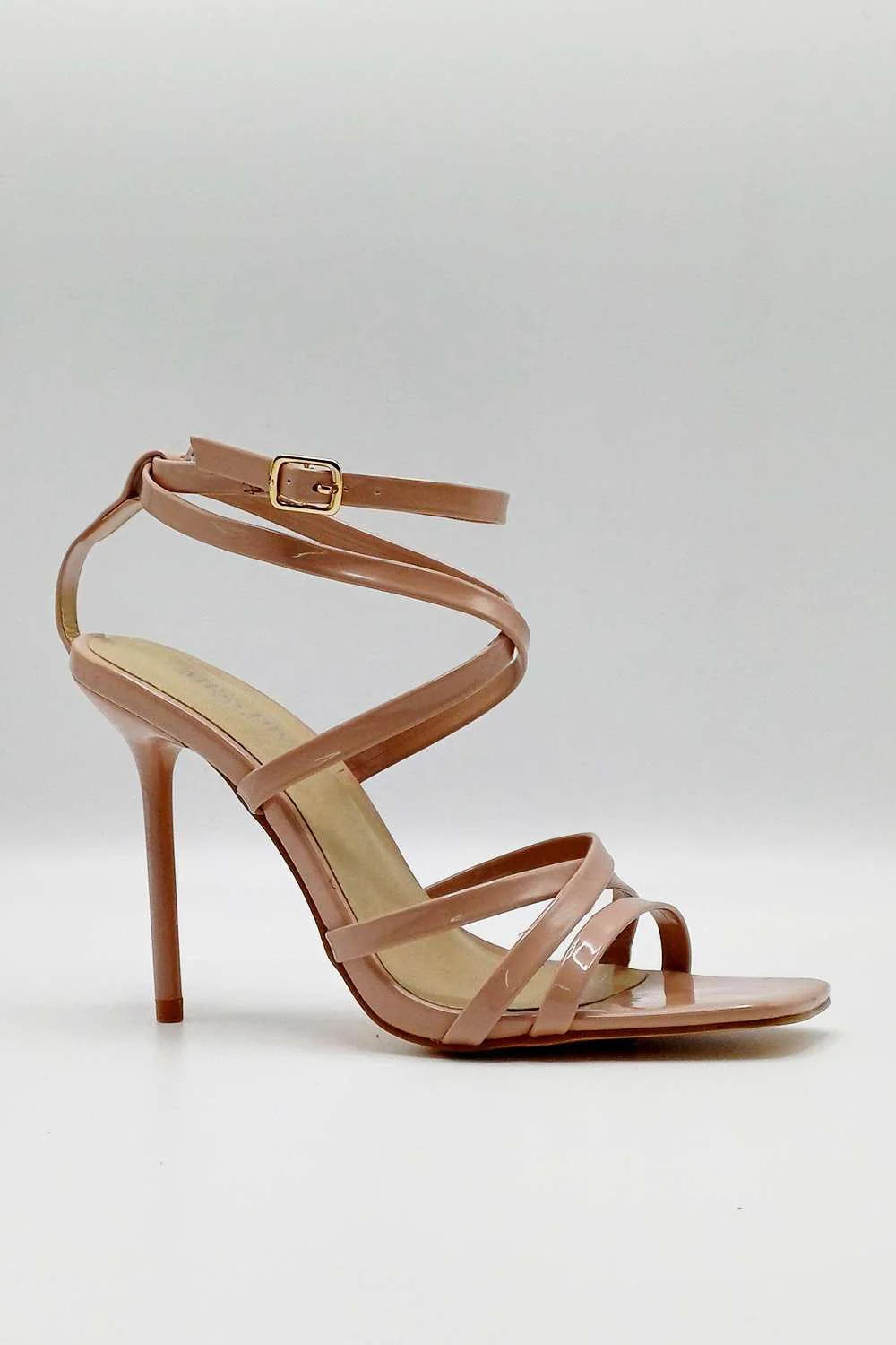 Reeba Strappy High Heel Sandals in Nude - Image 2