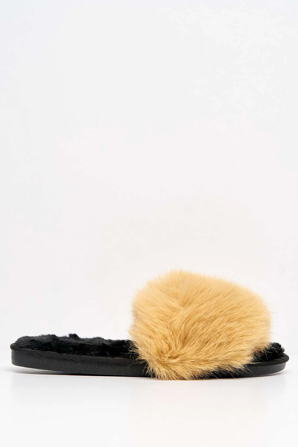 Sasha Fluffy Band Slipper in Mocha - Image 4