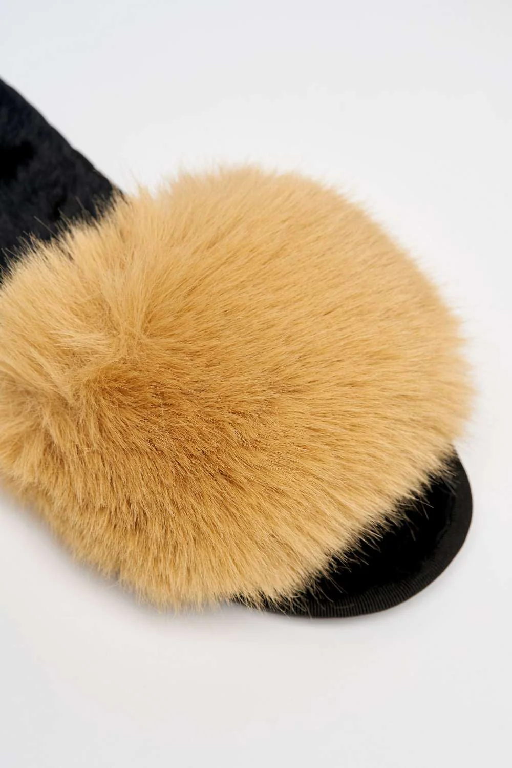 Sasha Fluffy Band Slipper in Mocha - Image 6