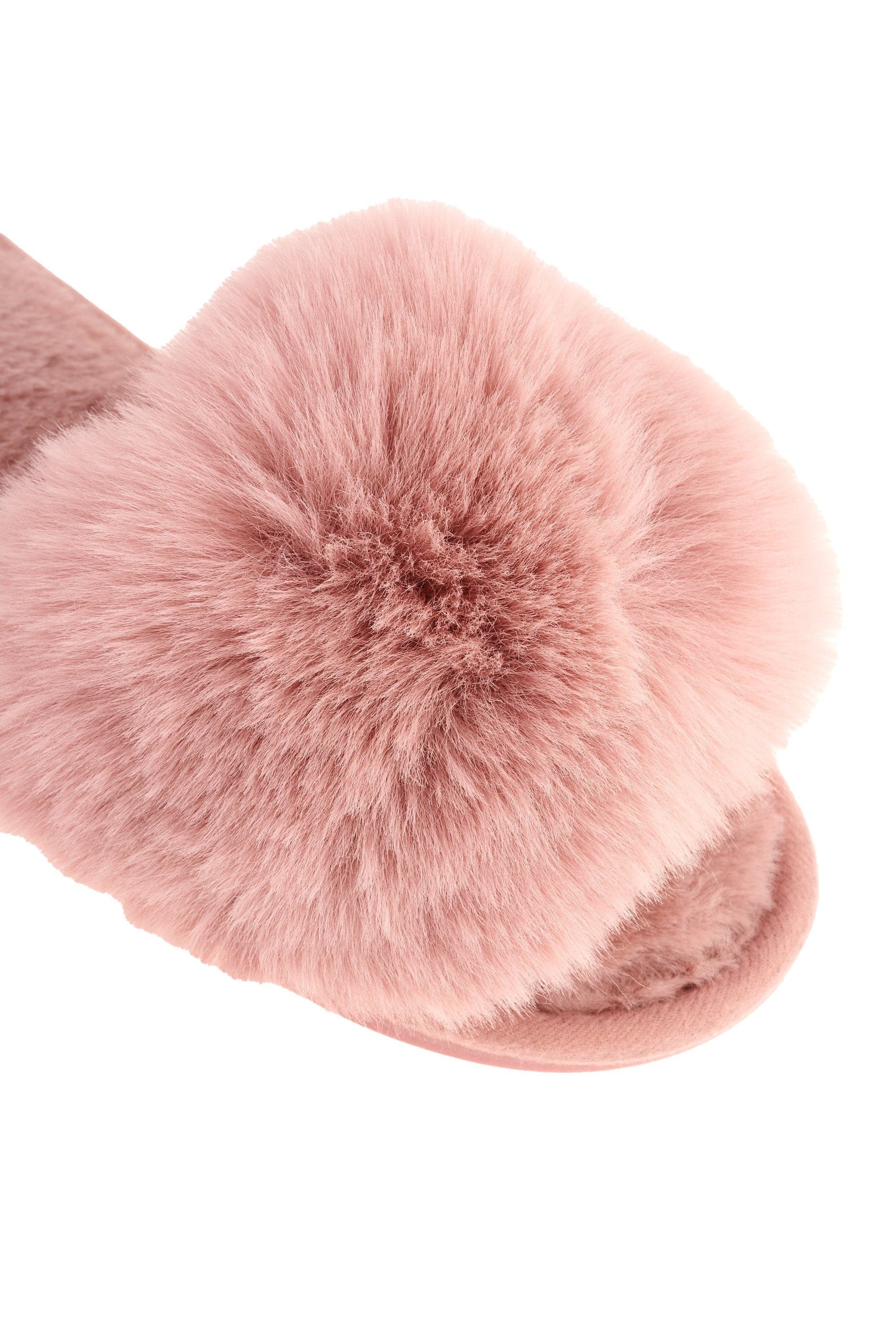 Sasha Fluffy Band Slipper in Pink - Image 6