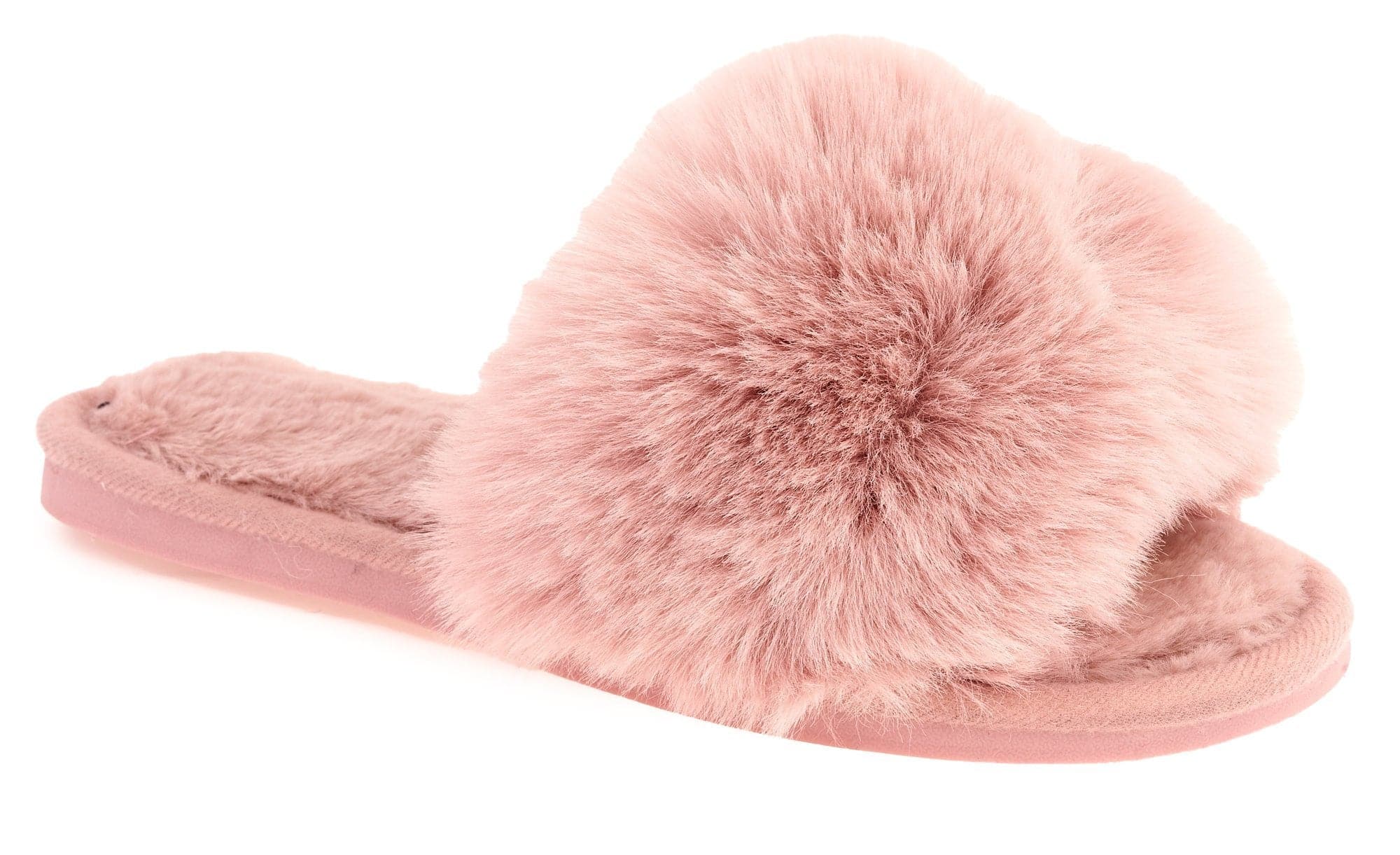 Sasha Fluffy Band Slipper in Pink - Image 7