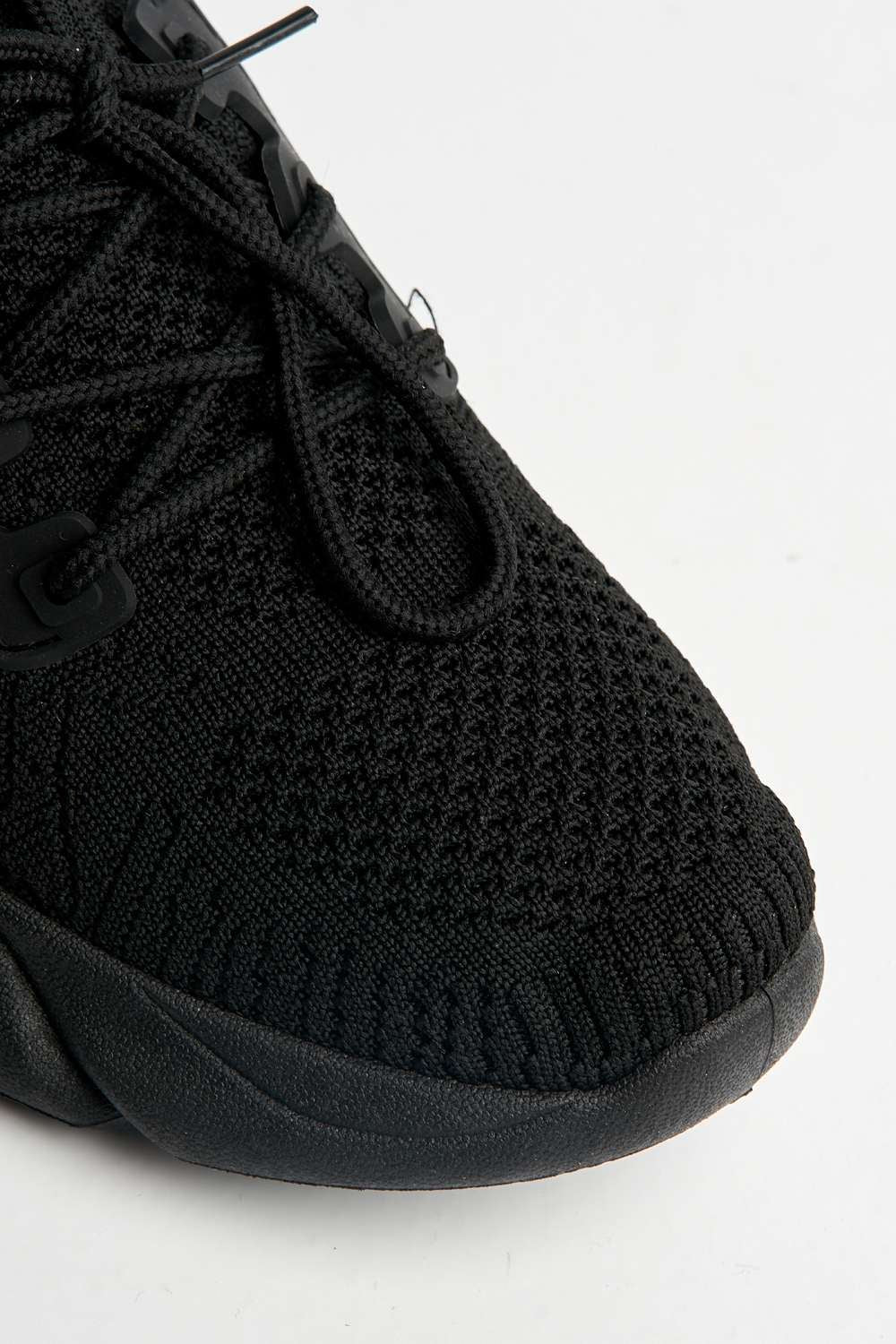 Savi Lace Up Trainers in Black - Image 6