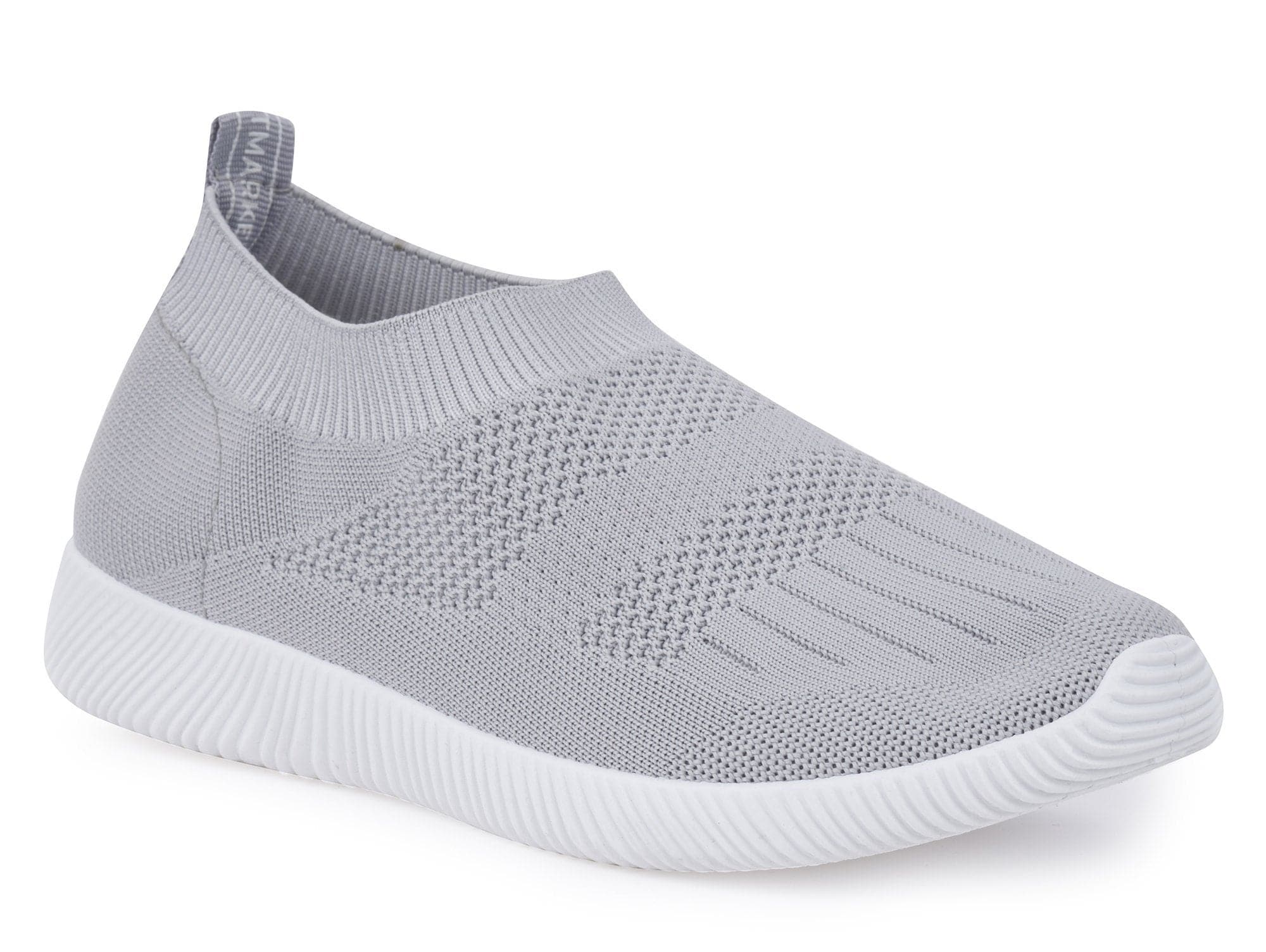 Shaughna Slip On Knitted Trainer in Grey - Image 5