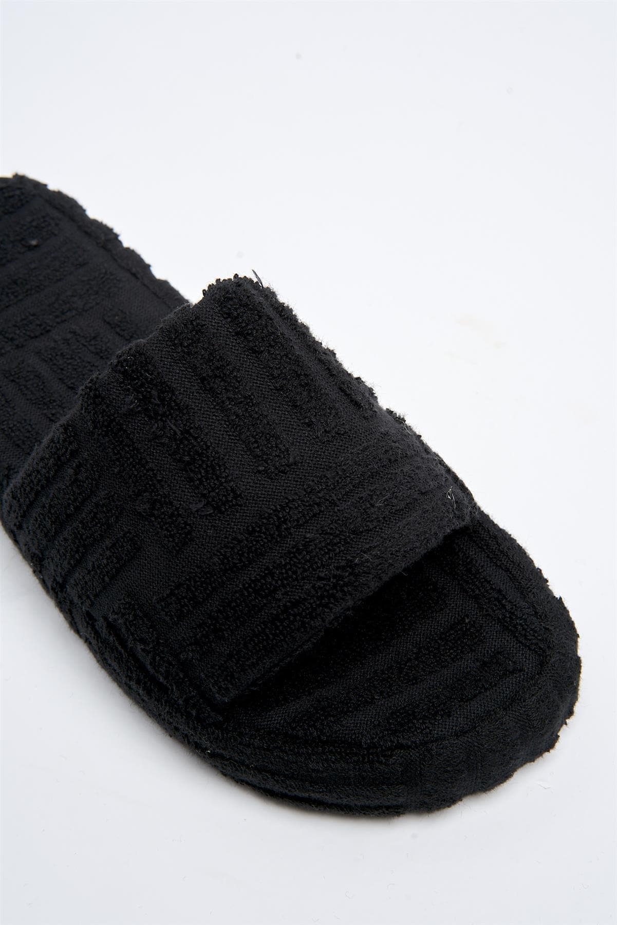 Susie Flatform Slider Terry Towel in Black - Image 6