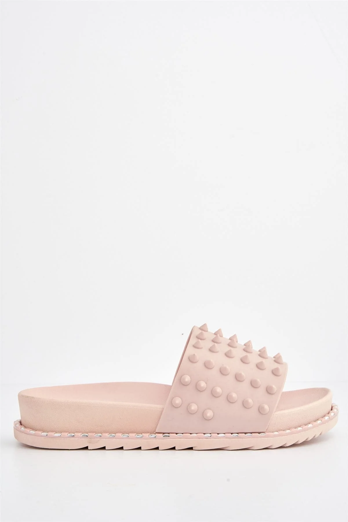 Stealth Studded Slider in Pink - Image 5