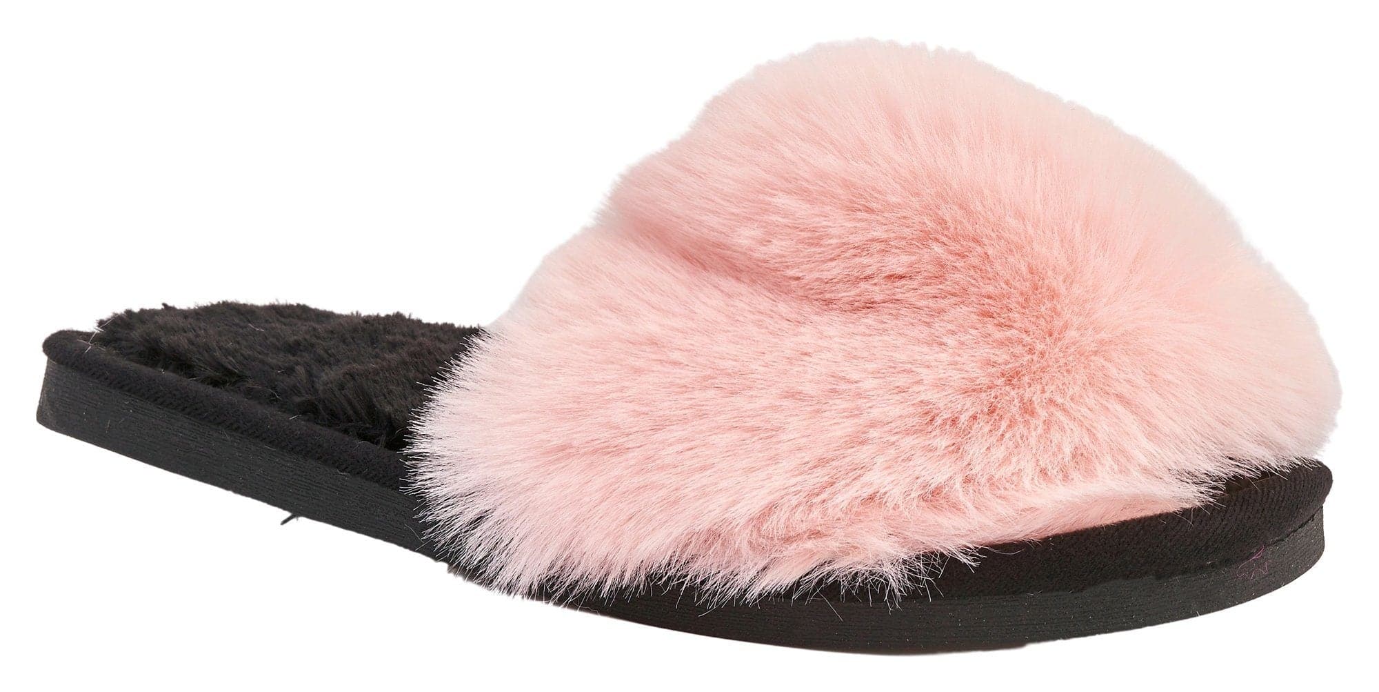 Tasha Fluffy Band Slider in Pink - Image 4