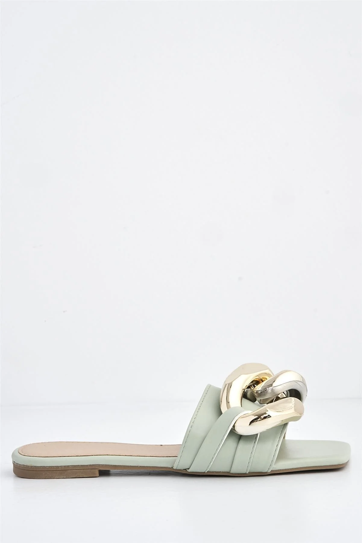 Teva Oversized Chain Flat Sandal in Green - Image 6